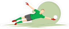 Diving Goal Keeper Sticker