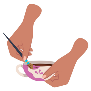 DIY Pottery Painting Sticker