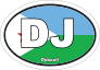 Djibouti DJ Flag Oval Sticker