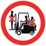 Do Not Climb On Forklift Sign Sticker