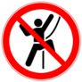 Do Not Climb Sticker