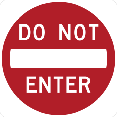 Do Not Enter Sign Sticker