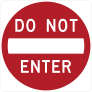 Do Not Enter Sign Sticker