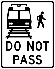 Do Not Pass Bus Sticker