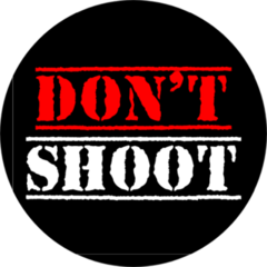 Do Not Shoot Calligraphic Text Sticker