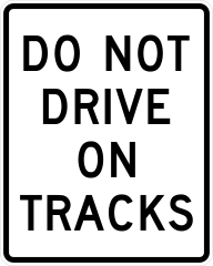 Do Not Stop On Tracks Sticker