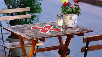 Do Not Use Red X Sticker on Table