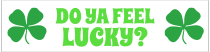 Do You Feel Lucky Customizable Bumper Sticker