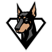 Doberman Diamond Sticker