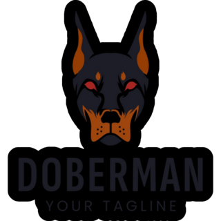 Doberman Halloween Sticker