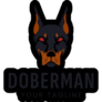 Doberman Halloween Sticker