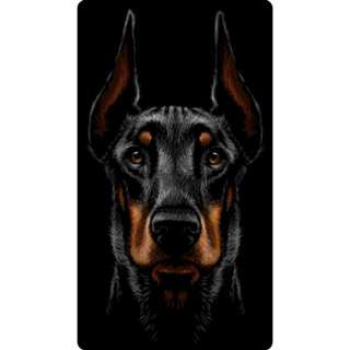 Doberman. Hidden Sticker