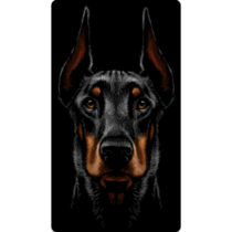 Doberman. Hidden Sticker