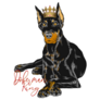 Doberman King Sticker