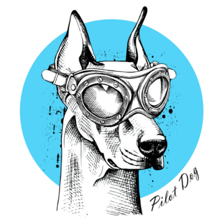 Doberman Pilot Sticker