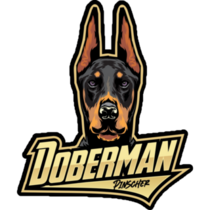 Doberman Pinscher Logo Sticker