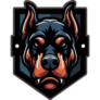 Doberman Shield Sticker