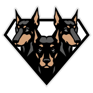 Doberman Superman Sticker