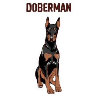 Doberman Title Sticker