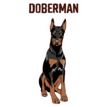 Doberman Title Sticker