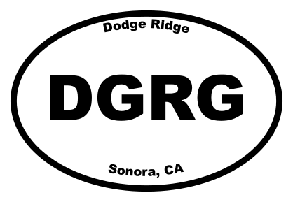 Dodge Ridge Oval Sticker