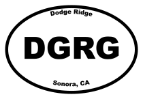 Dodge Ridge Oval Sticker
