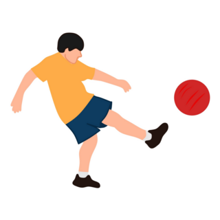 Dodgeball Cartoon Sticker