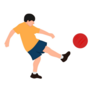 Dodgeball Cartoon Sticker