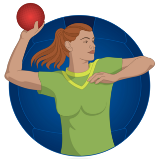 Dodgeball, Female Player Sticker