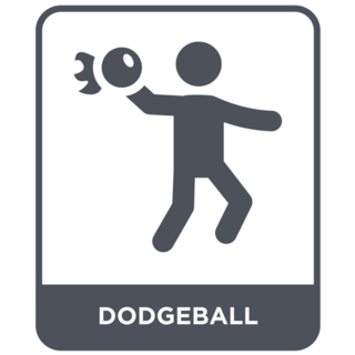 Dodgeball Icon Sign Sticker