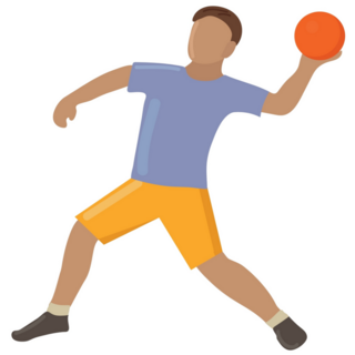 Dodgeball Icon Sticker