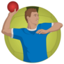 Dodgeball, Male Player Sticker
