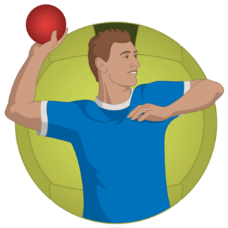 Dodgeball, Male Player Sticker