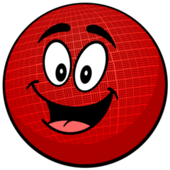 Dodgeball Mascot Sticker