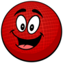 Dodgeball Mascot Sticker