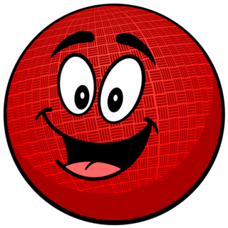 Dodgeball Mascot Sticker