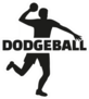 Dodgeball Player With Lettering Sticker