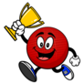 Dodgeball Trophy Sticker