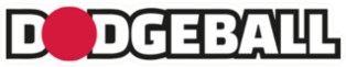Dodgeball Word With Red Ball Sticker