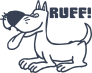 Dog Barking Sticker