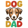 Dog Dad Typography Sticker
