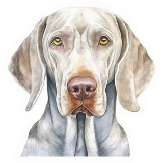 Dog Face Painted Sticker