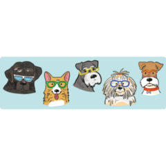 Dog Faces Sticker Sheet