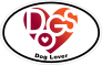Dog Lovers Heart® Oval Sticker