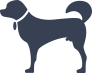 Dog With Collar Sticker