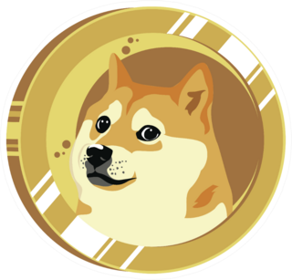 Doge Coin Circle Sticker