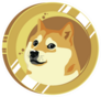 Doge Coin Circle Sticker