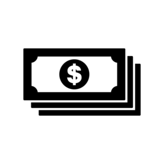 Dollar Bills Icon Symbol Sticker