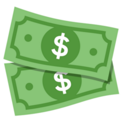 Dollar Bills US Sticker