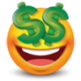 Dollar Sign Eyes Emoji Sticker